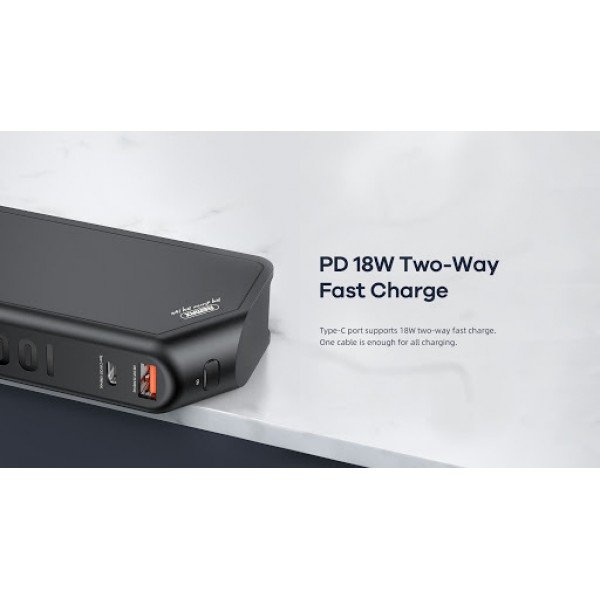 Remax RPP-172 Power Bank 10000mAh 22.5W με Θύρα USB-A και Θύρα USB-C Μαύρο